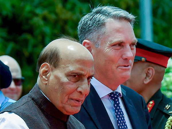 Defence Minister Rajnath Singh and Australian Deputy PM Richard Marles (File Photo/ANI)
