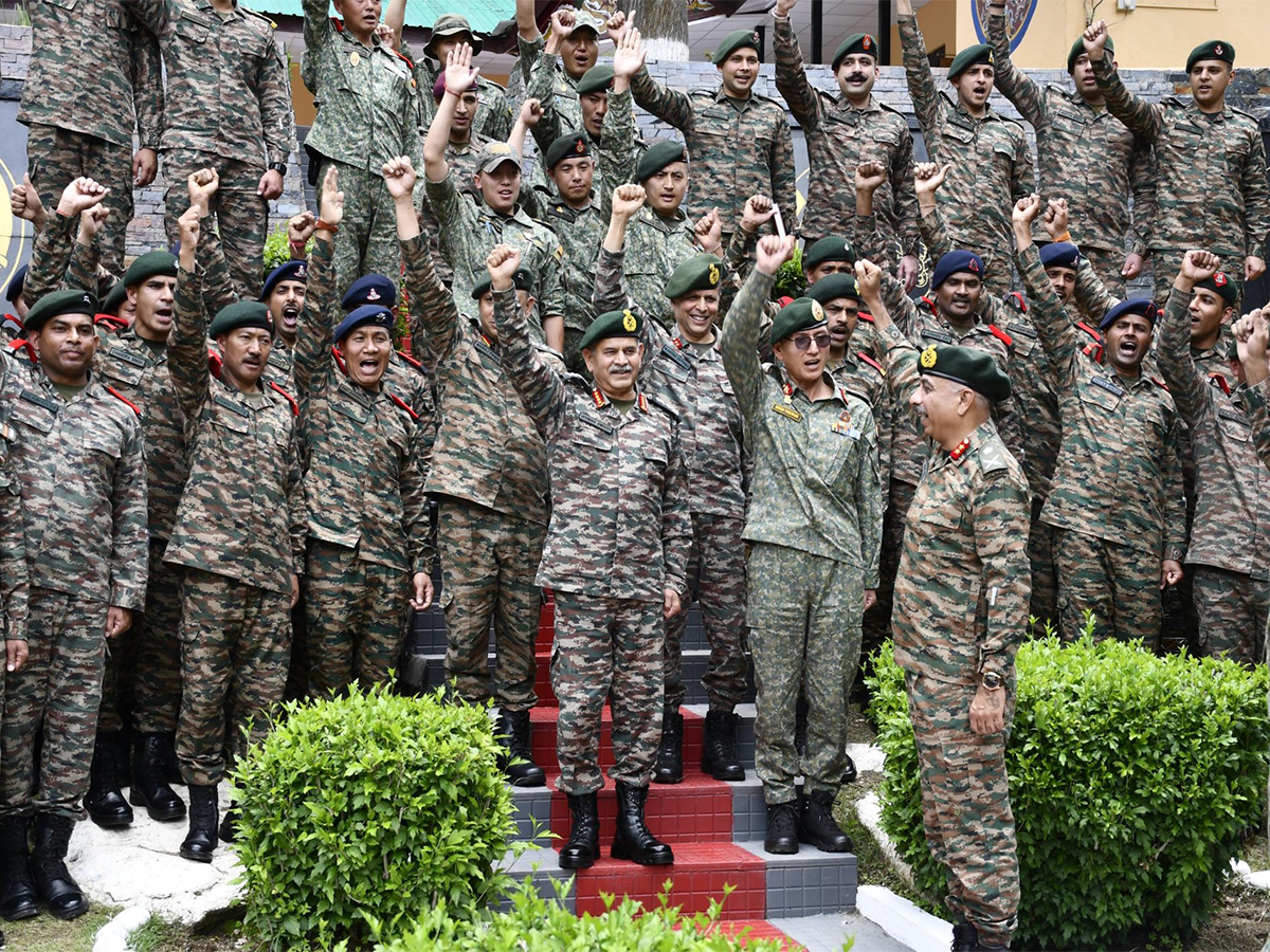 General Upendra Dwivedi visiting the Indian Military Training Team in Bhutan (Photo/ X@adgpi) 