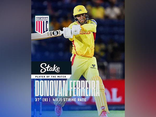 Texas Super Kings batter Donovan Ferreira (Photo: X/@MLCricket)