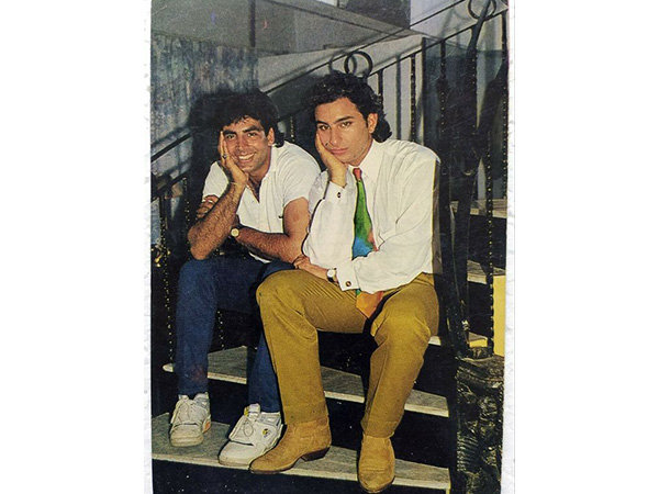 Old image of Saif Ali Khan and Akshay Kumar (Image source: X)