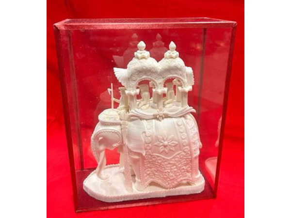 PM Modi gifts Miniature Elephant Ambawari to Ghana’s speaker (Photo/ANI)