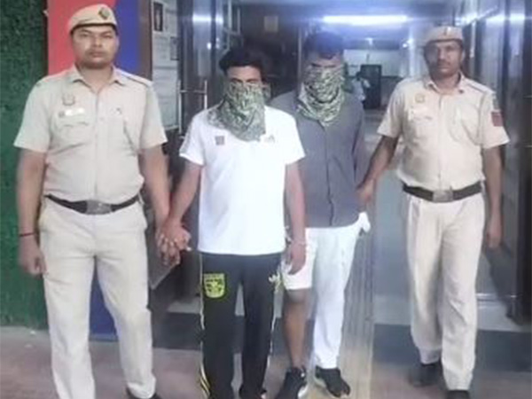 Delhi Police with Two Arrested Accused Persons (Photo/ANI)