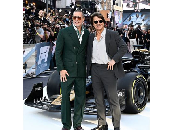 Actors Brad Pitt and Tom Cruise (Image source: F1 team) Actors Brad Pitt and Tom Cruise (Image source: F1 team)
