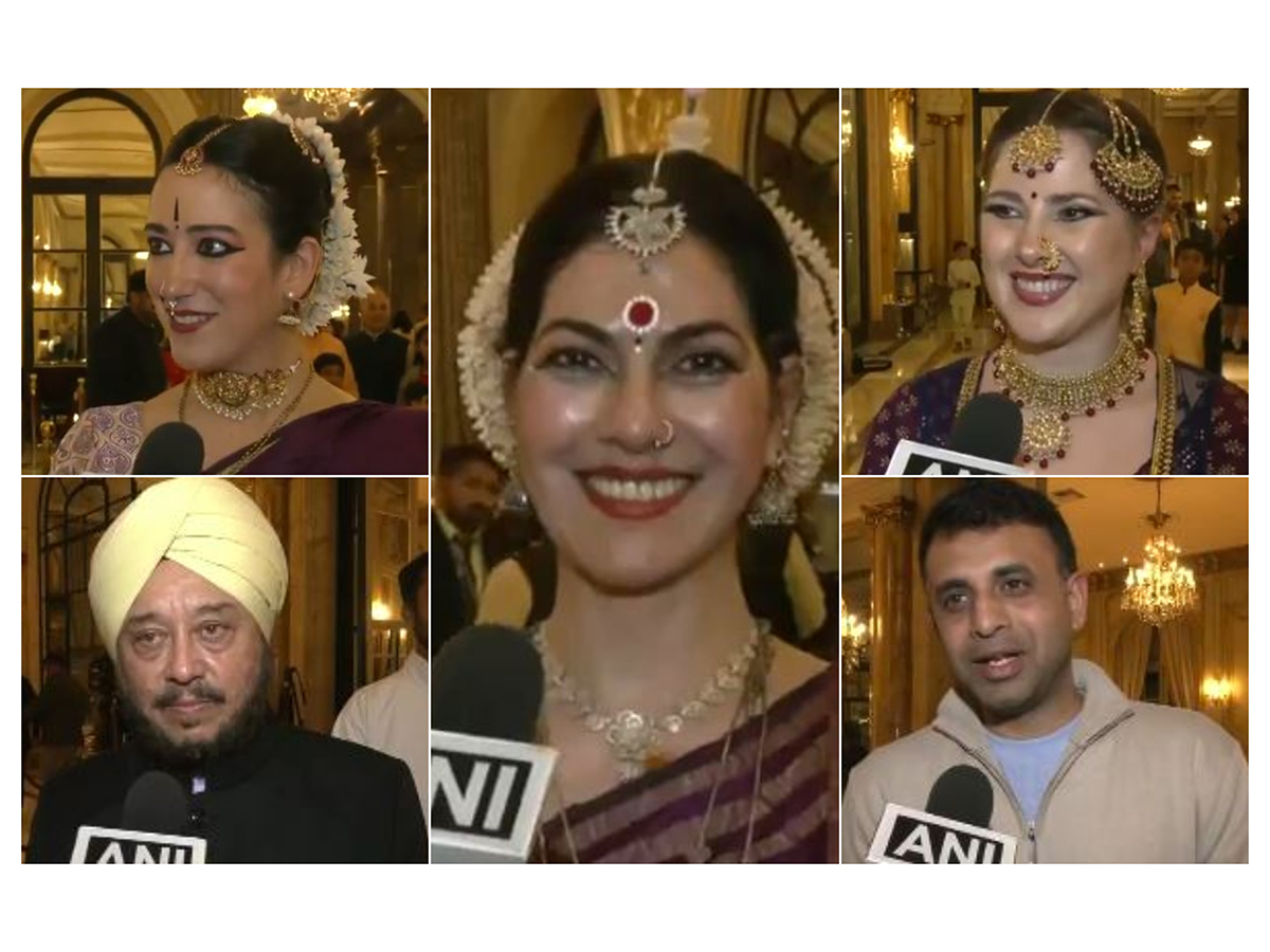 Indian community members and Argentinian artists (Photo/ ANI)