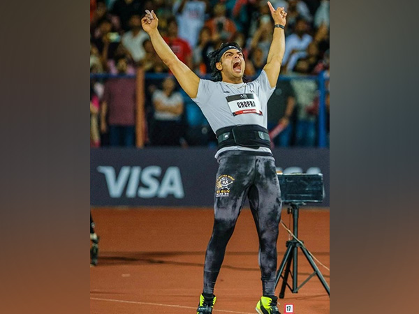 Neeraj Chopra celebrating (Photo: @neerajchopraclassic/Instagram) 