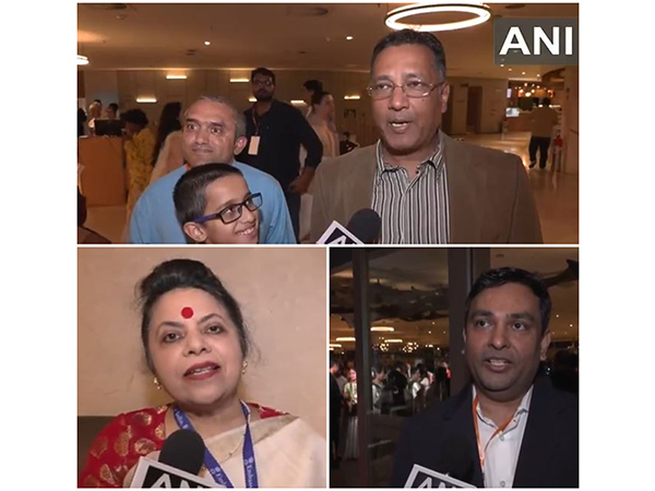 Members of the Indian community (Photo/ ANI) Members of the Indian community (Photo/ ANI)