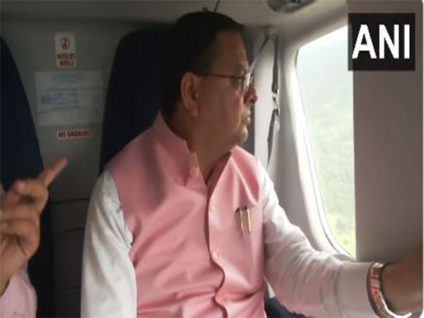  CM Pushkar Singh Dhami surveys flood-hit areas along Yamunotri road (Photo/ANI)