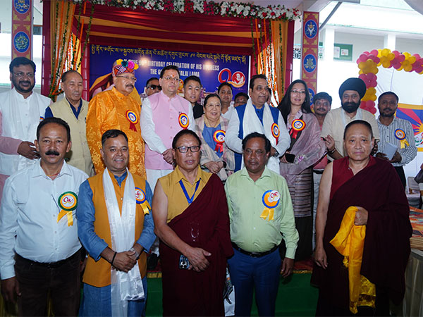 CM Dhami greets Dalai Lama on 90th Birthday
