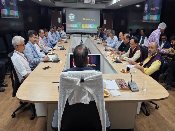 The team of AIIMS, headed bythe  director, during an informal interaction with media  (Photo/ANI)