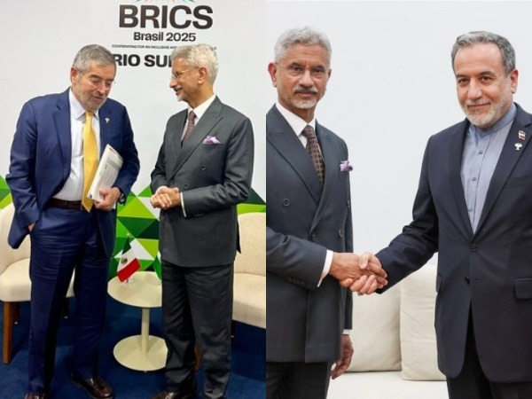 EAM S Jaishankar with his Mexico counterpart Juan Ramon de la Fuente (left), Iran's Seyed Abbas Araghchi (right) (Photo Credit: X/@DrSJaishankar)