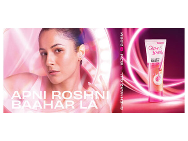 Shehnaaz Gill in the new Glow & Lovely ad campaign