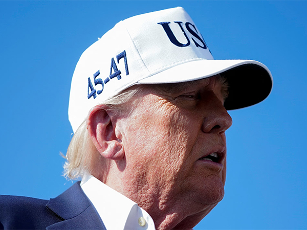 US President Donald Trump at Morristown Municipal Airport (Source: Reuters)