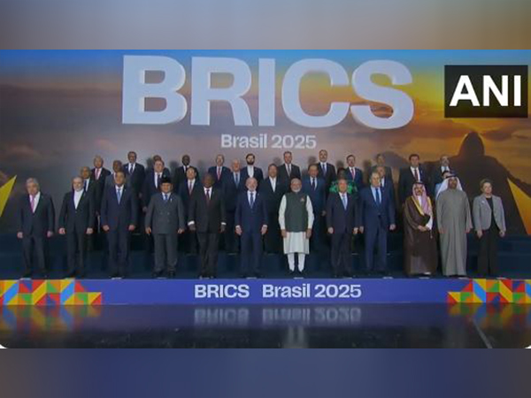 Prime Minister Narendra Modi and other Members, Partners and Outreach invitees gather for the family photo at the 17th BRICS Summit in Rio de Janeiro (Photo/ANI)