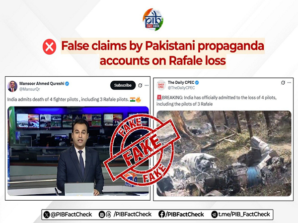 PIB facr check debuks claims of loss of lives of IAF pilot (Photo/X@PIBFactCheck)