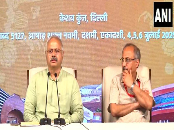 Sunil Ambekar, the Akhil Bharatiya Prachar Pramukh of the Rashtriya Swayamsevak Sangh (RSS) (Photo/ANI)