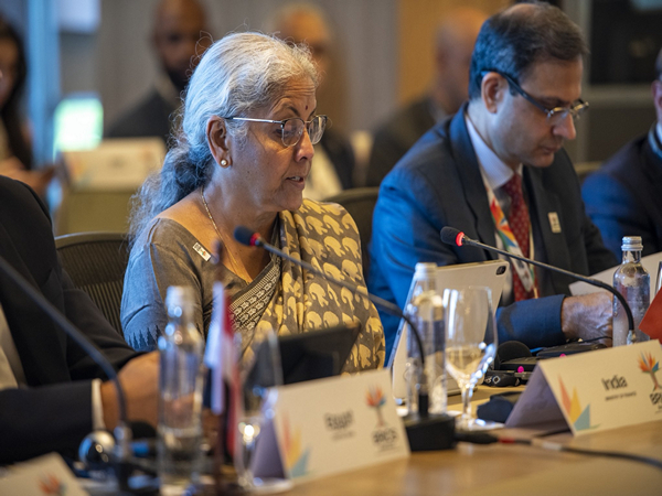 Finance Minister Nirmala Sitharaman at BRICS Finance Minister and Central Bank Governors meeting in Rio de Janeiro, Brazil (Images: X/@FinMinIndia)