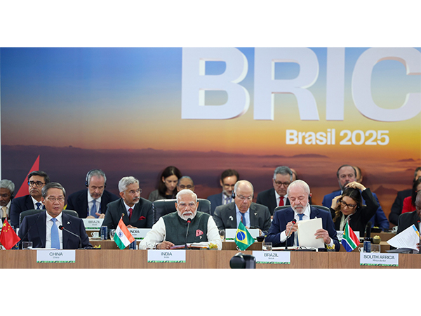 PM Narendra Modi addresses session on ‘Environment, COP30, and Global Health’ at the BRICS Summit (Image Credit: X/@NarendraModi)