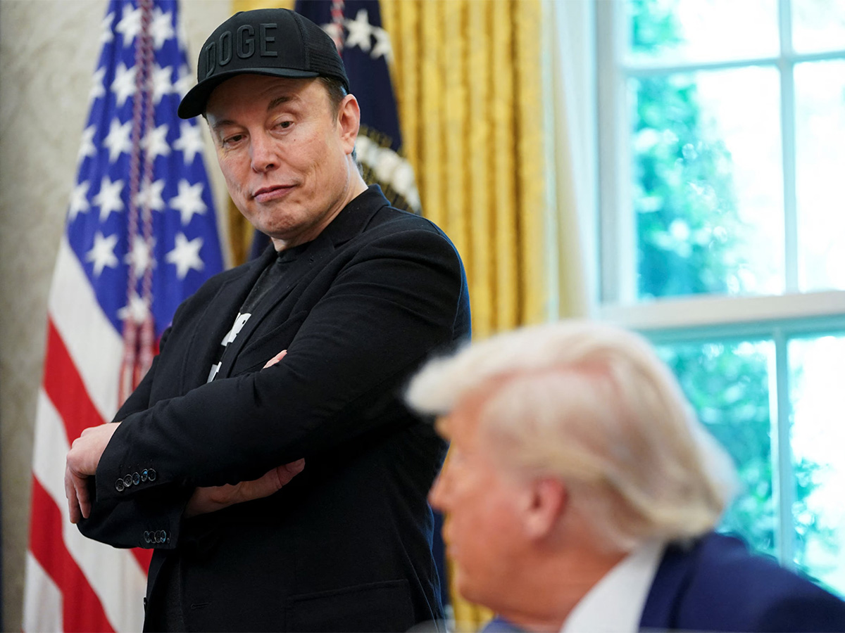 Tech billionaire Elon Musk and US President Donald Trump (Source: Reuters)