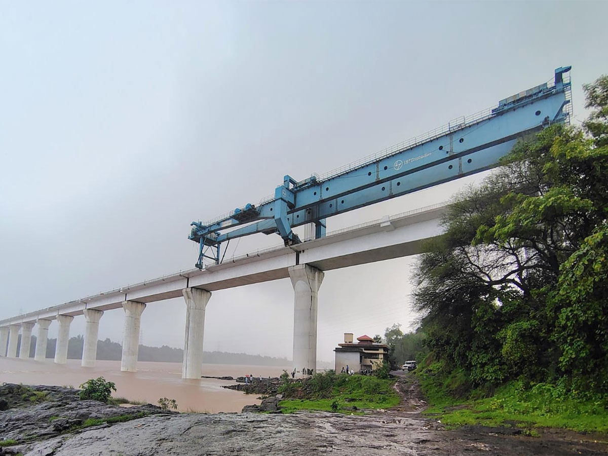 Mumbai-Ahmedabad Bullet Train Corridor: River bridge on Daman River in Gujarat completed (Photo/ANI)