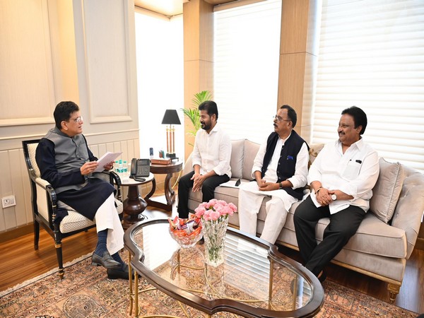 Telangana CM Revanth Reddy meets Piyush Goyal (Photo/X/@PiyushGoyal)