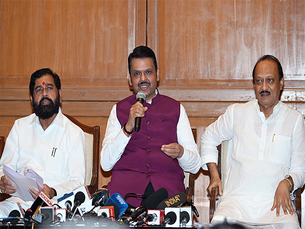 Maharashtra CM Devendra Fadnavis with his Deputies Eknath Shinde and Ajit Pawar (Photo/ANI)