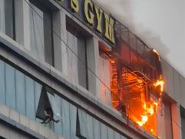 Fire breaks out at gym in Chhattisgarh's Raipur (Photo/ANI) Fire breaks out at gym in Chhattisgarh's Raipur (Photo/ANI)