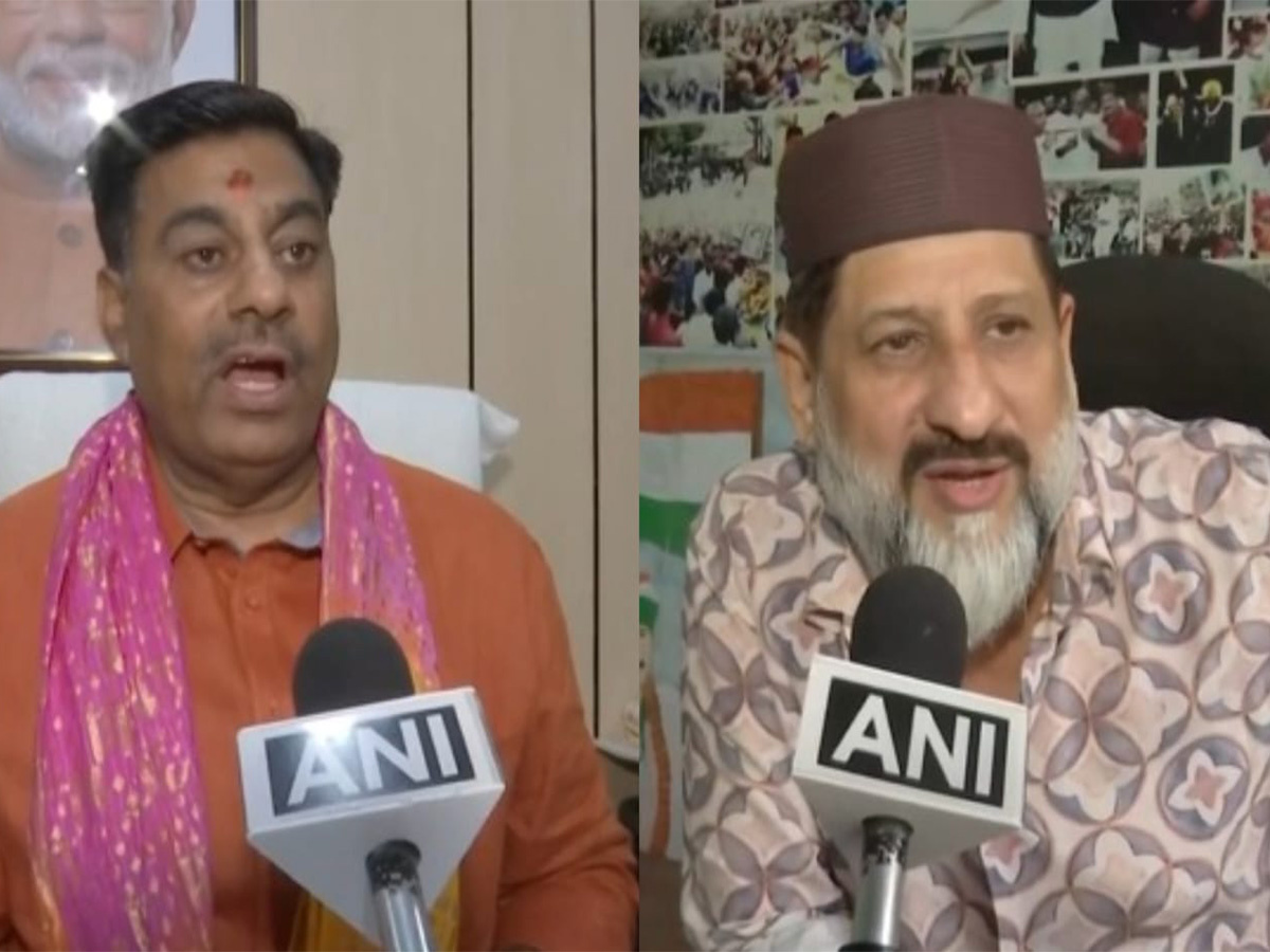 BJP MLA Rameshwar Sharma (L) and Congress MLA Arif Masood (R) (Photo/ANI)