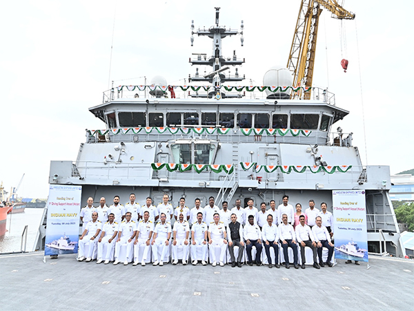 First Indigenous Diving Support Vessel - ‘NISTAR’, delivered to Indian Navy (Photo/ANI) 