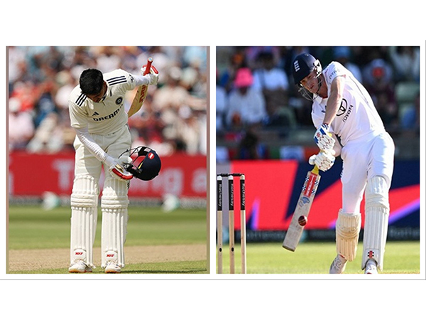 India Test captain Shubman Gill (L) and England batter Harry Brook (R). (Photo: X/@ICC)