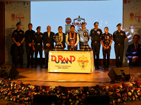 Chief Minister of Meghalaya Conrad K. Sangma at 134th Durand Cup trophies launch (Image: Durand Cup)