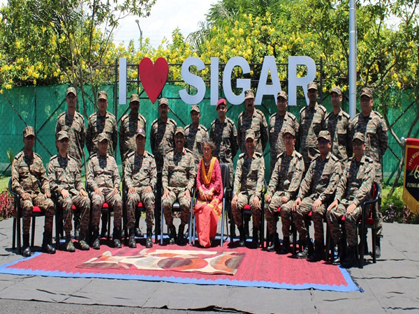 Yanung Jamoh Lego with Indian Army at the event (Photo/ ANI) Yanung Jamoh Lego with Indian Army at the event (Photo/ ANI)