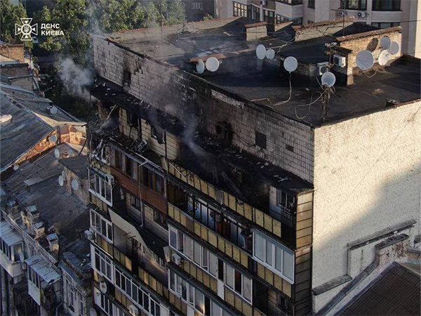 Building damaged in Ukraine. (Photo/X@andrii_sybiha)