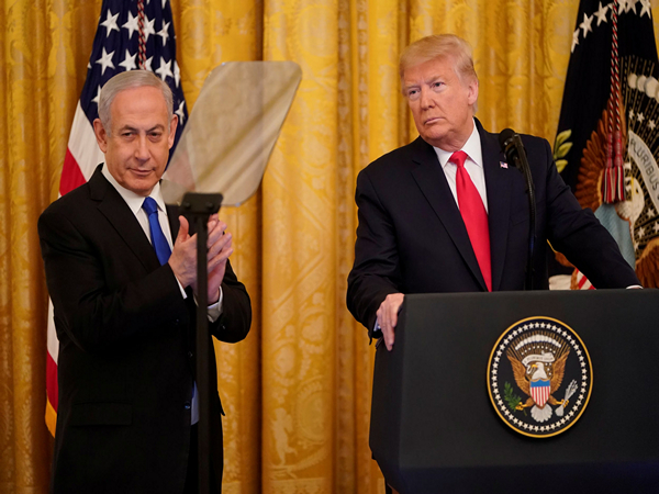  Israeli Prime Minister Benjamin Netanyahu (on left) and US President Donald Trump (on right) (Source: Reuters)