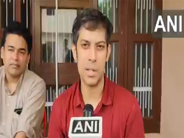 Elder brother of deceased  Squadron Leader Lokender Singh Sindhu (Photo/ANI)