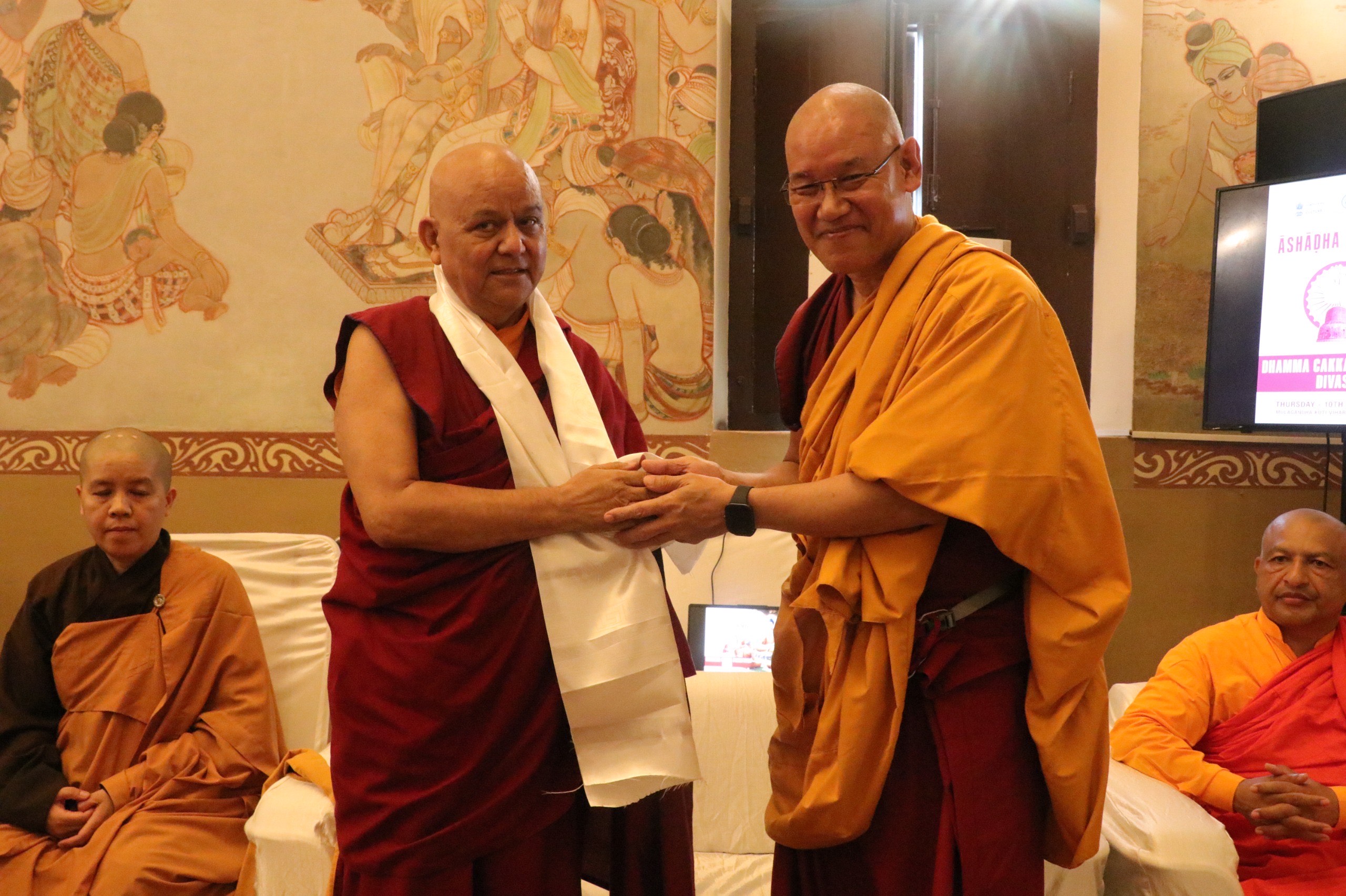 Devotees participate in Ashadha Purnima celebrations at Sarnath, commemorating Buddha’s first sermon and the beginning of the monastic rain retreat (Source: International Buddhist Confederation) Devotees participate in Ashadha Purnima celebrations at Sarnath, commemorating Buddha’s first sermon and the beginning of the monastic rain retreat (Source: International Buddhist Confederation)