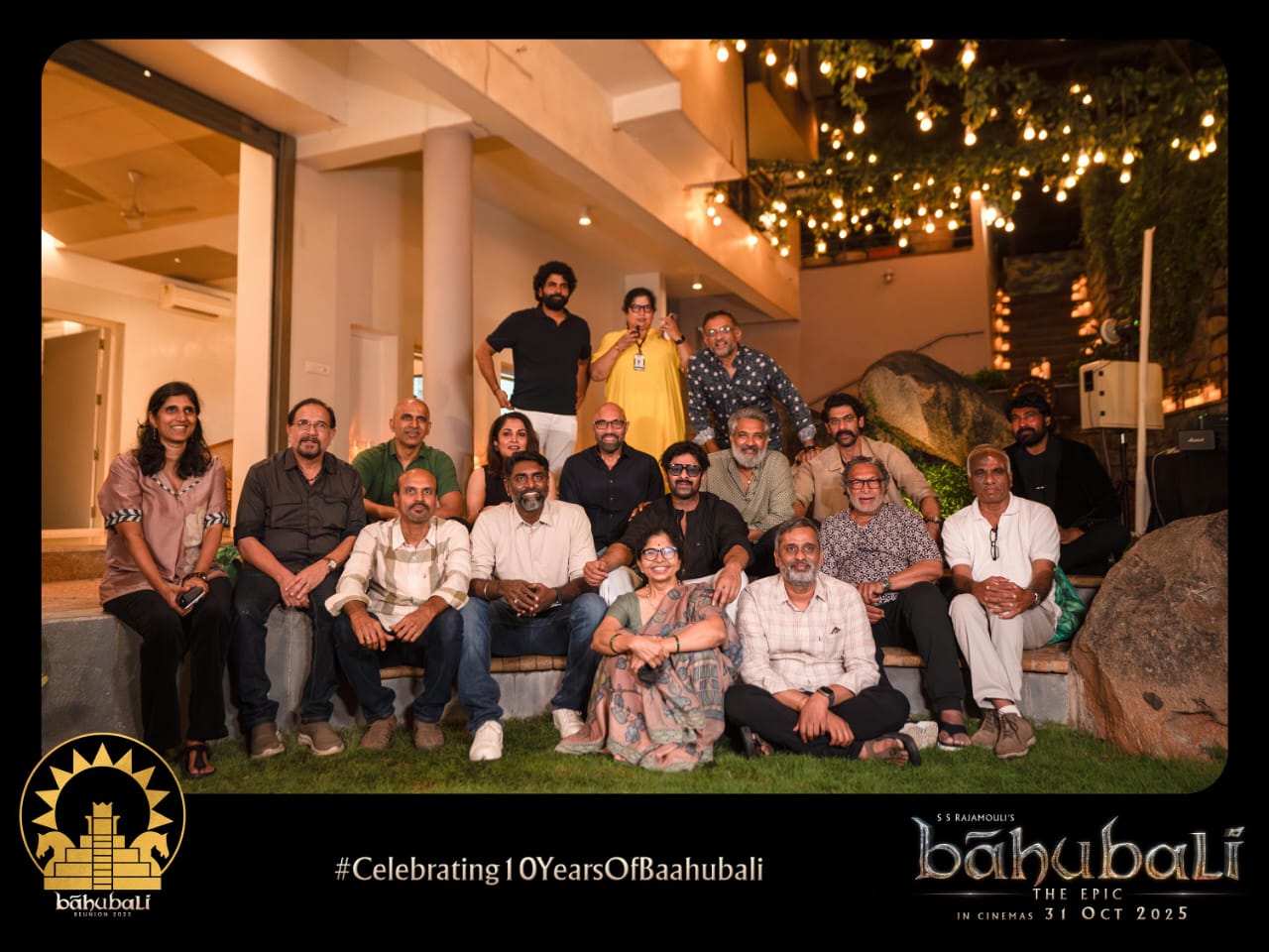 Cast and crew of the movie 'Baahubali' (Image source: Instagram/@baahubalimovie)