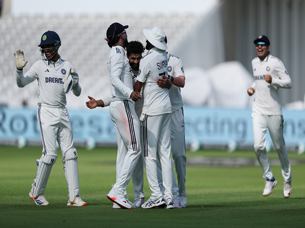 Ravindra Jadeja celebrating his wicket. (Photo- @BCCI X)