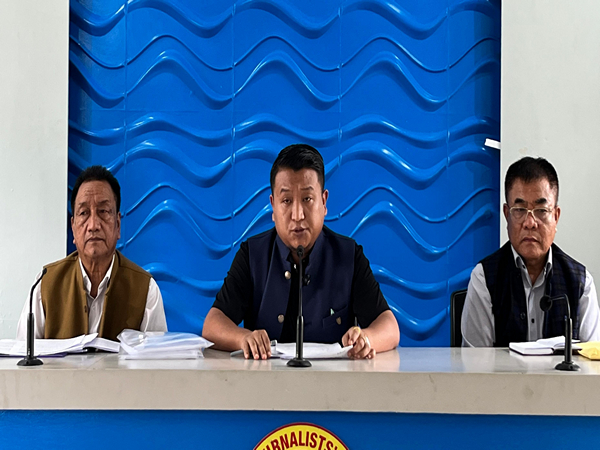 Delson Notlia, BJP National Secretary for the Minority Morcha addressing a press conference. (Photo/ANI)