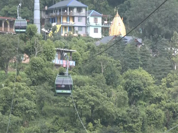 Ropeway becomes lifeline for flood-hit valley in Mandi (Photo/ANI) Ropeway becomes lifeline for flood-hit valley in Mandi (Photo/ANI)