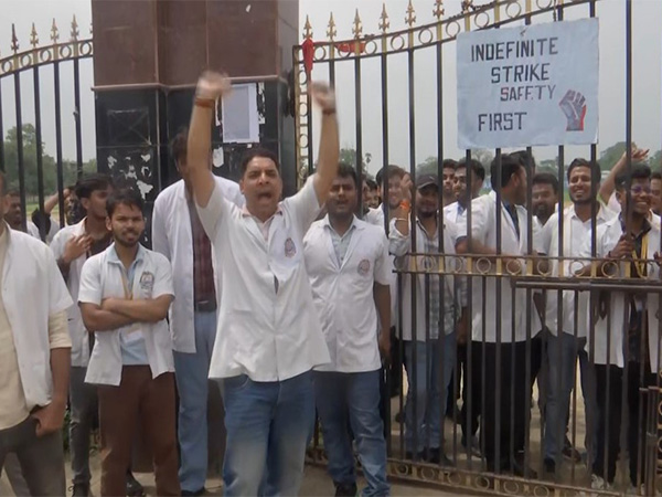 Visuals from the protest (Photo/ANI)