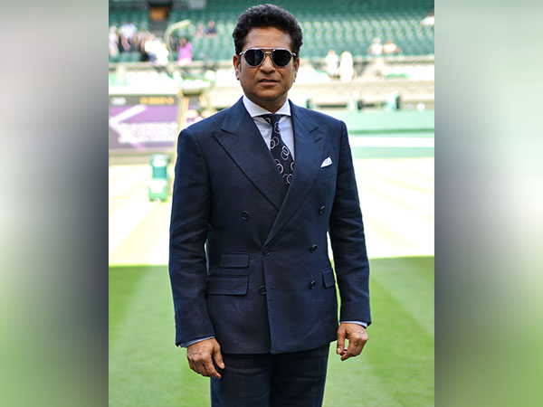 India's legendary cricketer Sachin Tendulkar (Photo: X/@Wimbledon)