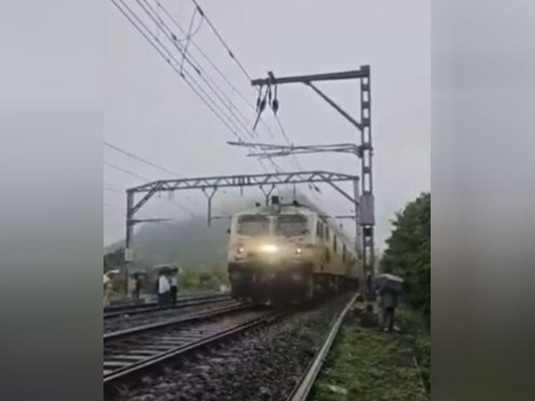 The railway line near Monkey Hill station was restored (Photo/ANI)