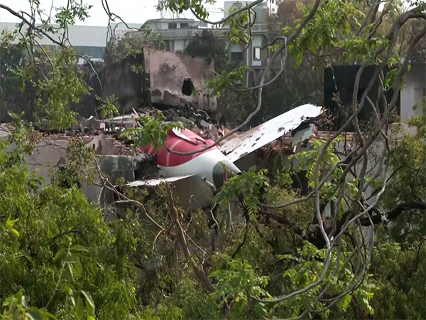 File photo of plane crash in Ahmedabad (Photo/ANI)
