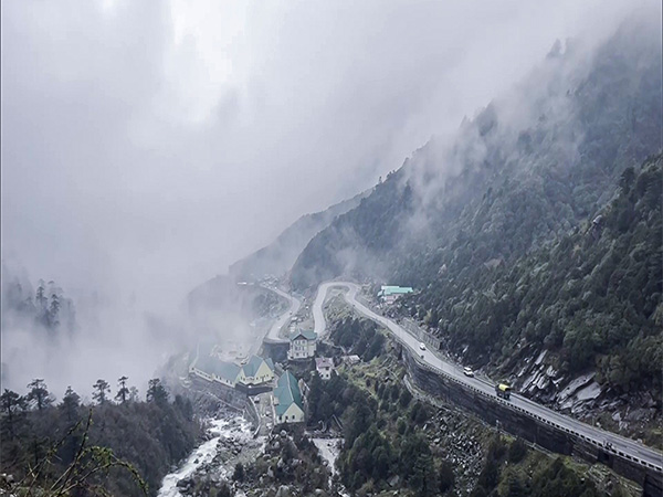 A view of Nathula Pass in East Sikkim (Image/ANI)