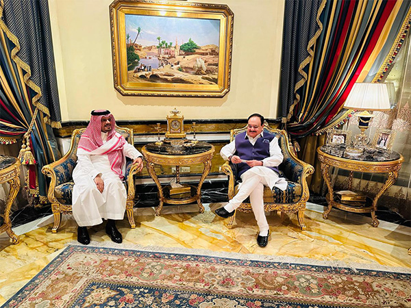 JP Nadda meets Saudi-India Business Council Chief (Photo/X@JPNadda)