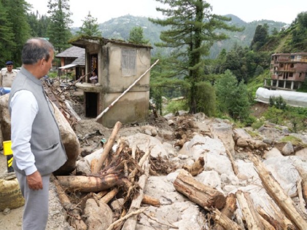 Visuals of Himachal's monsoon havoc (Photo/ANI)