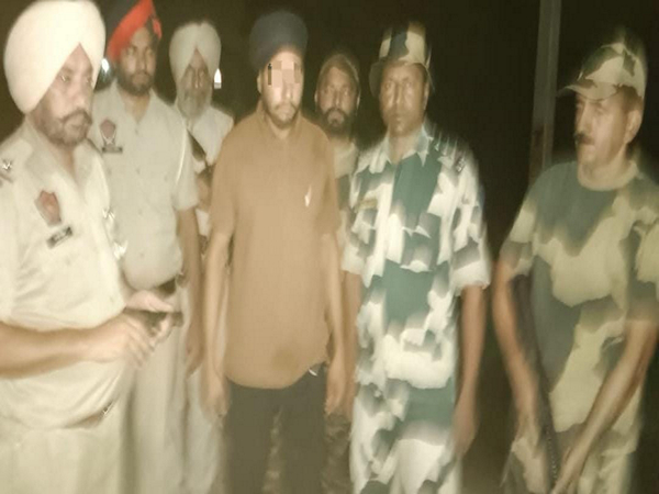 BSF and Punjab Police apprehended a smuggler with a pistol during a joint operation near Khemkaran (Photo/ Press Release)