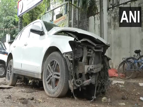 Photo of the car involved in accident (Photo/ANI)