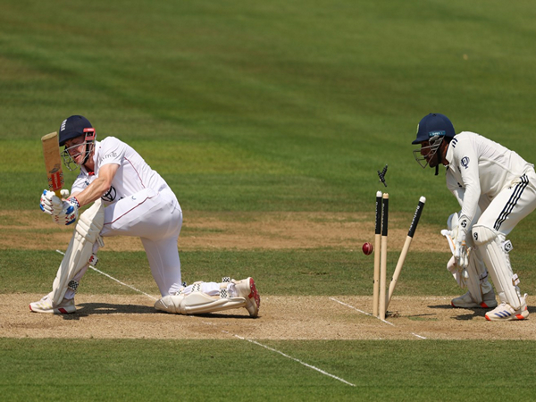 Harry Brook dismissal (Photo: @BCCI/X)
