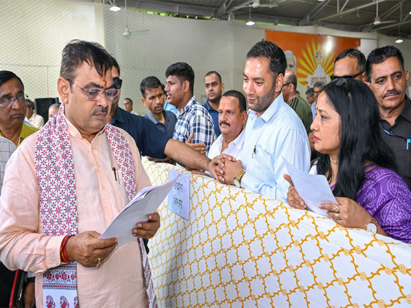 Rajasthan Chief Minister Bhajanlal Sharma during 'jansunvai' programme (Photo/@BhajanLalBjp)